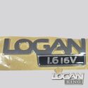 Эмблема "Logan 1,6 16V" задняя Renault оригинал (Франция), для Рено Логан / Сандеро