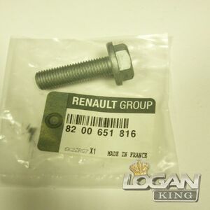 Болт шкива распредвала Renault оригинал (Франция), аналог 8200651816, для Рено Логан / Сандеро